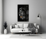 Lion Glass Wall Art.