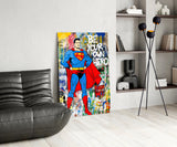 Superman Glass Wall Art.