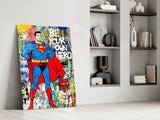 Superman Glass Wall Art.