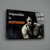 Muhammad Ali Glass Wall Art.