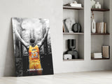 Lebron James Glass Wall Art.