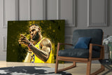 Lebron James Glass Wall Art.
