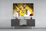 Lebron James Glass Wall Art.