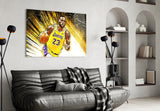 Lebron James Glass Wall Art.
