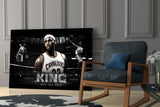 Lebron James Glass Wall Art.