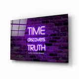 Words of Seneca Glass Wall Art - 72x46 cm