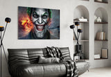 Joker Glass Wall Art.