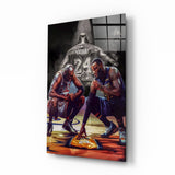 Gold Basketball Legend Quadro su vetro - 72x46 cm