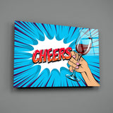 Cheers Glass Wall Art.