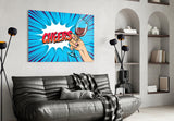 Cheers Glass Wall Art.
