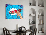 Cheers Glass Wall Art.