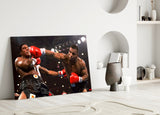 Mike Tyson Glass Wall Art.
