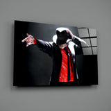 Michael Jackson Glass Wall Art.