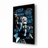 Luke Kuechly Glass Wall Art.
