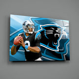 Carolina Panthers Glass Wall Art.