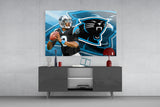 Carolina Panthers Glass Wall Art.