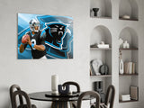 Carolina Panthers Glass Wall Art.
