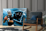 Carolina Panthers Glass Wall Art.