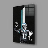 Carson Wentz Glass Wall Art.