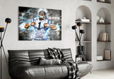 Cam Newton Glass Wall Art.