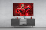 Christiano Ronaldo Glass Wall Art.