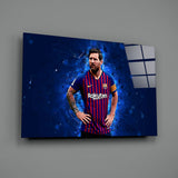 Messi Glass Wall Art.