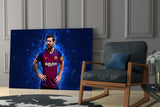 Messi Glass Wall Art.