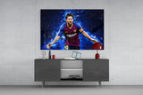 Messi Glass Wall Art.