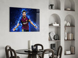 Messi Glass Wall Art.