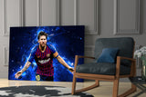 Messi Glass Wall Art.
