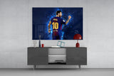 Messi Glass Wall Art.