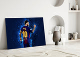 Messi Glass Wall Art.
