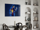 Messi Glass Wall Art.
