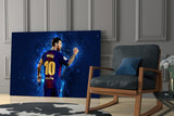 Messi Glass Wall Art.