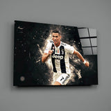 Christiano Ronaldo Glass Wall Art.