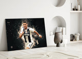 Christiano Ronaldo Glass Wall Art.