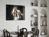 Christiano Ronaldo Glass Wall Art.