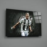 Christiano Ronaldo Glass Wall Art.