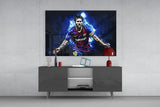 Messi Glass Wall Art.