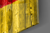 Flag of Germany Glass Wall Art.