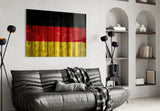 Flag of Germany Glass Wall Art.