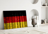 Flag of Germany Glass Wall Art.