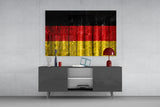 Flag of Germany Glass Wall Art.