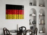 Flag of Germany Glass Wall Art.