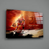 Michael Jordan Glass Wall Art.
