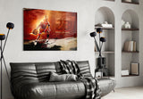 Michael Jordan Glass Wall Art.
