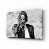 John Wick Glass Wall Art.