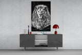Lion Glass Wall Art.