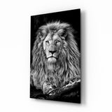 Lion Glass Wall Art.