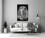Lion Glass Wall Art.